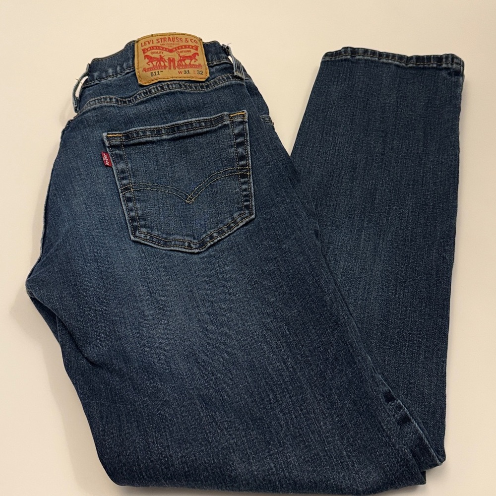 Levi's Dark Blue Denim Jeans
